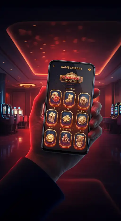 Grafische Darstellung der vielfältigen Spielauswahl im Nv1 Casino, mit beliebten Slots und Live-Dealer-Spielen